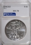 2012 AMERICAN SILVER EAGLE PCI PERFECT GEM BU