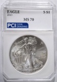 2013 AMERICAN SILVER EAGLE PCI PERFECT GEM BU