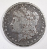 1889-CC MORGAN SILVER DOLLAR VG-FINE  KEY COIN