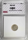 1852 THREE CENT PIECE RNG GEM BU