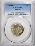 1938-D/S BUFFALO NICKEL PCGS MS63