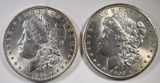 1898 & 1902-O MORGAN DOLLARS CH BU+