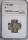 1932 S WASHINGTON QUARTER, NGC-G4