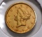 1849 OPEN WREATH ONE DOLLAR GOLD