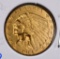 1913 $2 ½ GOLD INDIAN HEAD CH BU