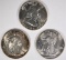 1945 GEM BU 50c, 1942 & 1952 HALF DOLLARS CHBU