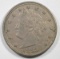 1883 WITH CENTS LIBERTY NICKEL, XF