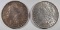 1890-O & 1900 MORGAN DOLLARS, CH BU