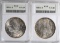 1898-O & 1899-O MORGAN DOLLARS ANACS MS-63