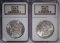 NGC GRADED MS-62 MORGAN DOLLARS 1886 & 1902-O