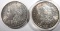 1887 CH BU & 1887-O CH BU MORGAN DOLLARS