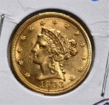 1903 $2 ½ GOLD LIBERTY CH BU+