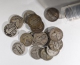 40-STANDING LIBERTY QUARTERS, WITH DATES