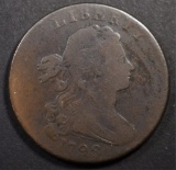 1798 LARGE CENT, VG