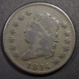 1814 CLASSIC HEAD LARGE CENT, FINE