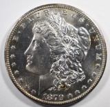 1879-S MORGAN SILVER DOLLAR, CH BU