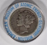 NEUTRON IRRADIATED MERCURY DIME – AMERICAN