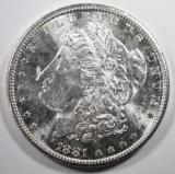 1881-S MORGAN DOLLAR CH BU, FLASHY!!