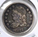 1831 BUST HALF DIME, VF/XF