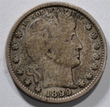 1899-S BARBER QUARTER, ABOUT XF