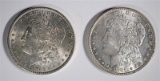 1886 & 1889 CH BU MORGAN DOLLARS