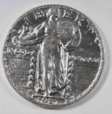 1927-S STANDING LIBERTY QUARTER CH BU