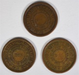 3-CIVIL WAR TOKENS: