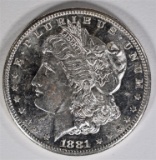 1881-S MORGAN DOLLAR CH BU, FLASHY!!