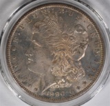 1890-S MORGAN DOLLAR, CH BU+