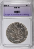 1899-S MORGAN DOLLAR, ENG BU