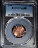 1995 LINCOLN CENT, PCGS MS-68 RD