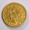 1851-O $2.5 GOLD LIBERTY AU