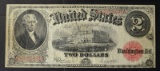 1917 $2.00 LEGAL TENDER NOTE, XF NICE