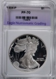 1994 AMERICAN SILVER EAGLE, ENG PERFECT GEM PROOF