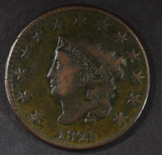 1825 LARGE CENT, VF