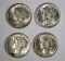 4-1938 MERCURY DIMES, CH BU/GEM BU