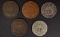 LOT: 1864 & 2-1865 TWO CENT PIECES;