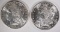 1881-S & 1886 MORGAN DOLLARS CH BU