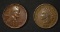 1865 INDIAN HEAD VF & 1922-D VG LINCOLN CENTS