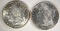 1883 & 1904-O MORGAN DOLLARS CH BU