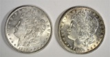 1890 & 1898 MORGAN DOLLARS BU