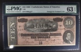 1864 $10 CONFEDERATE STATES OF AMERICA