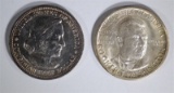 1893 COLUMBIAN 50c & 1950-S BOOKER