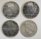 1934-S VG, & 1922-P,D,S PEACE DOLLARS POLISHED