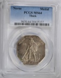 1925 NORSE MEDAL THICK PCGS MS64