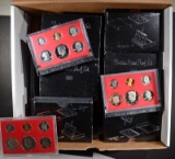 BOX OF 30 PROOF SETS 1980-1982 (10) OF EACH DATE