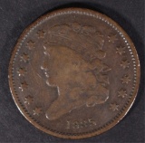 1835 CLASSIC HEAD HALF CENT, F/VF