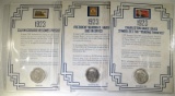 1923 P,D&S PEACE DOLLARS with STAMPS