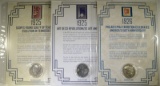 1925 P&S, 1926 PEACE DOLLARS with STAMPS