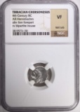 THRACIAN CHERSONESUS 4th CENTURY BC AR HEMIDRACHM